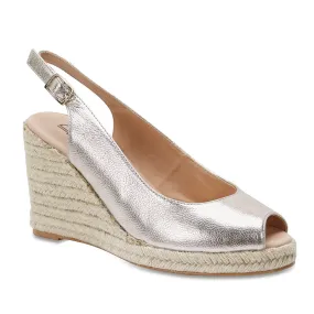 Dakota Espadrille in Soft Gold Leather