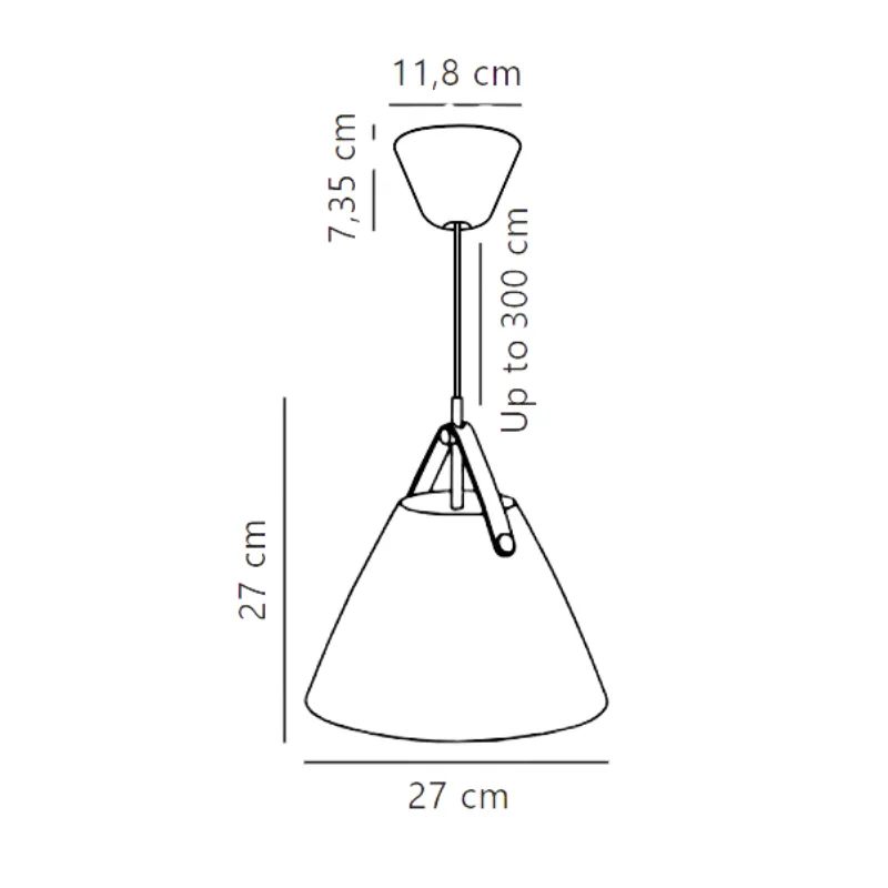 Designer Strap Pendant | Assorted Sizes & Colours