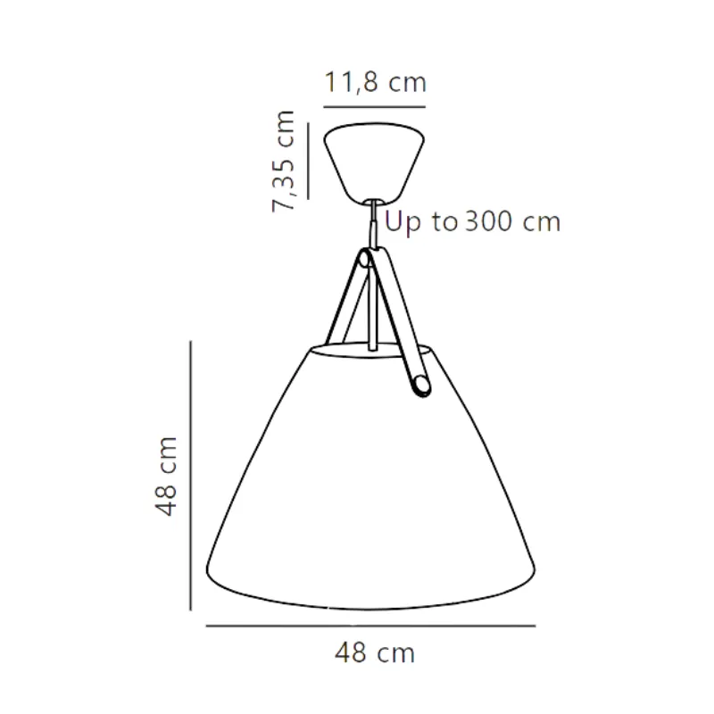 Designer Strap Pendant | Assorted Sizes & Colours