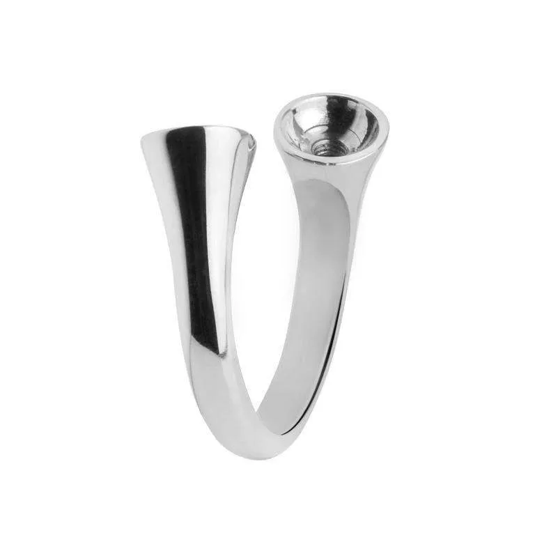 Designer Twisted Curved Ring - 5070