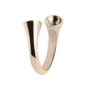 Designer Twisted Curved Ring - 5070