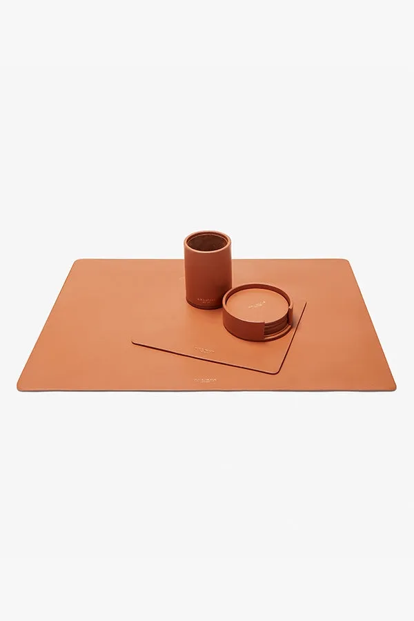 Desk Blotter - Leather :: Caramel