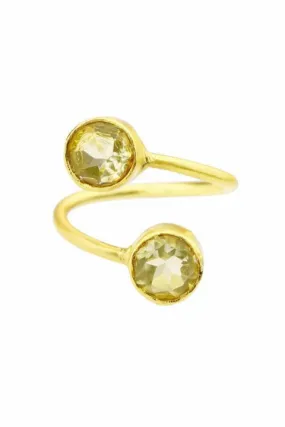 Double Gemstone Ring