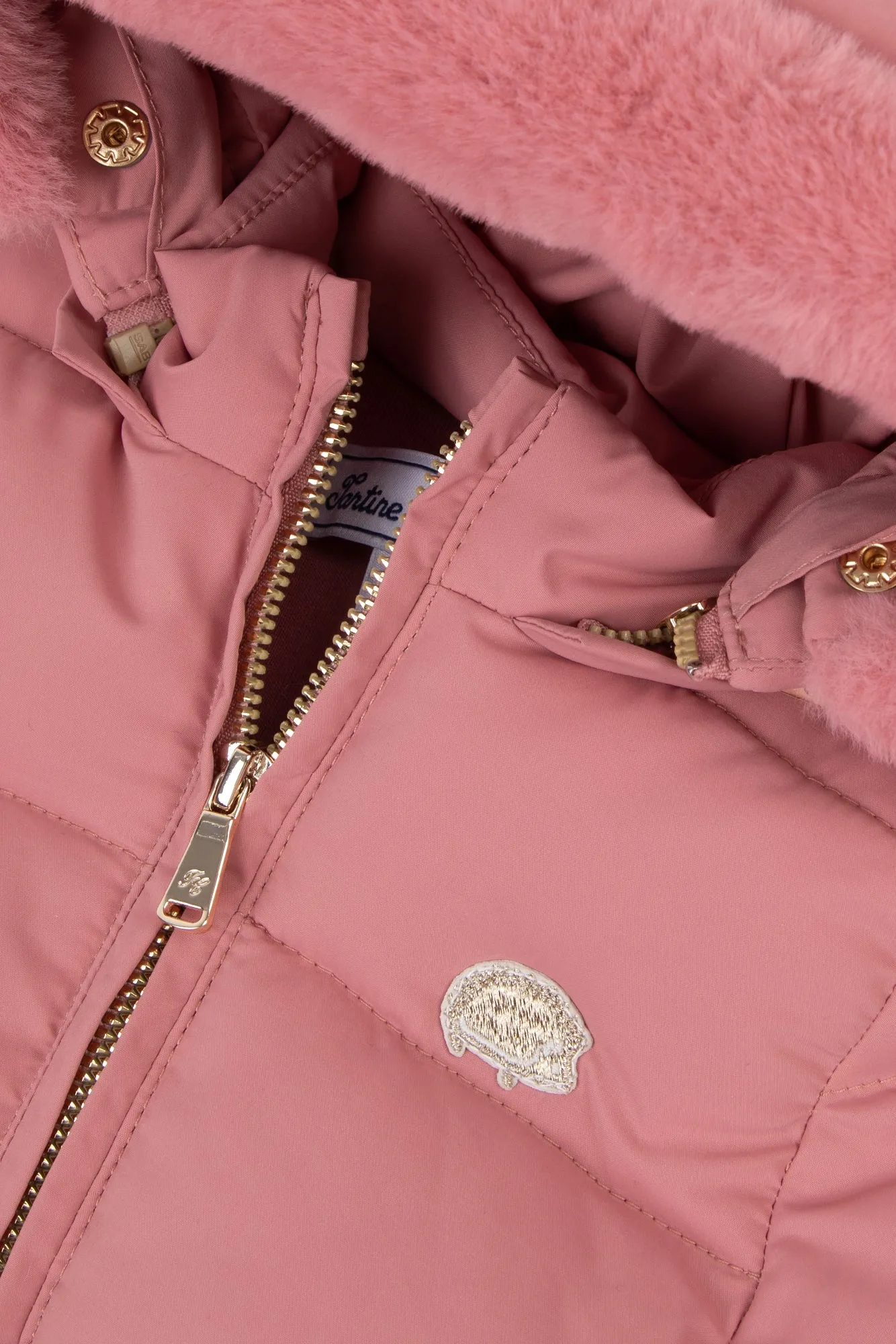 Down Coat - Raspberry Hedgehog