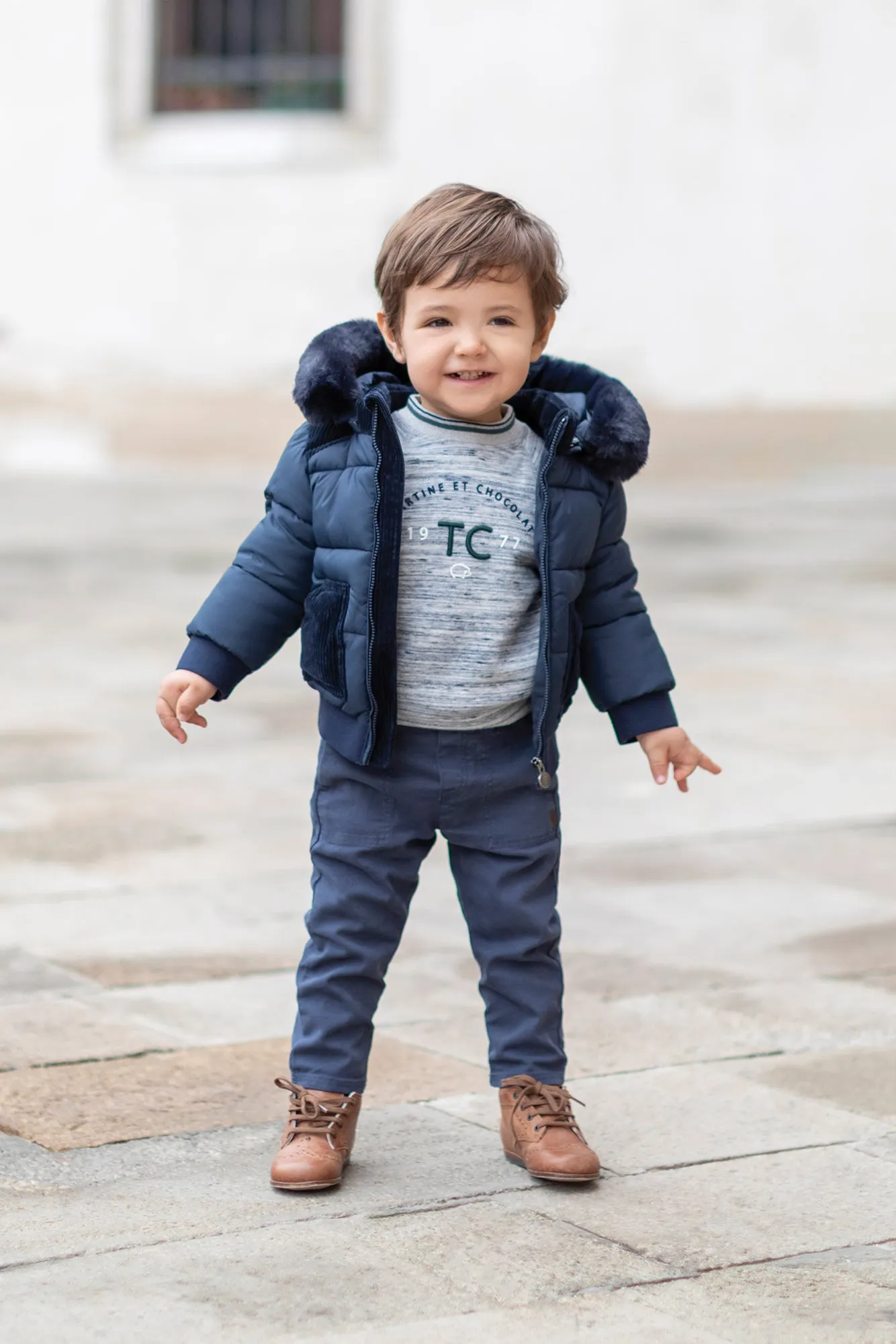 Down jacket - Navy water-repellent
