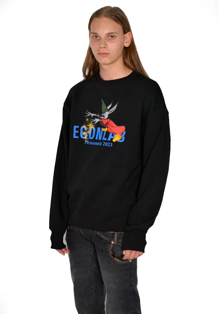 EGONLAB. SW001A FANTASIA SWEATSHIRT BLACK
