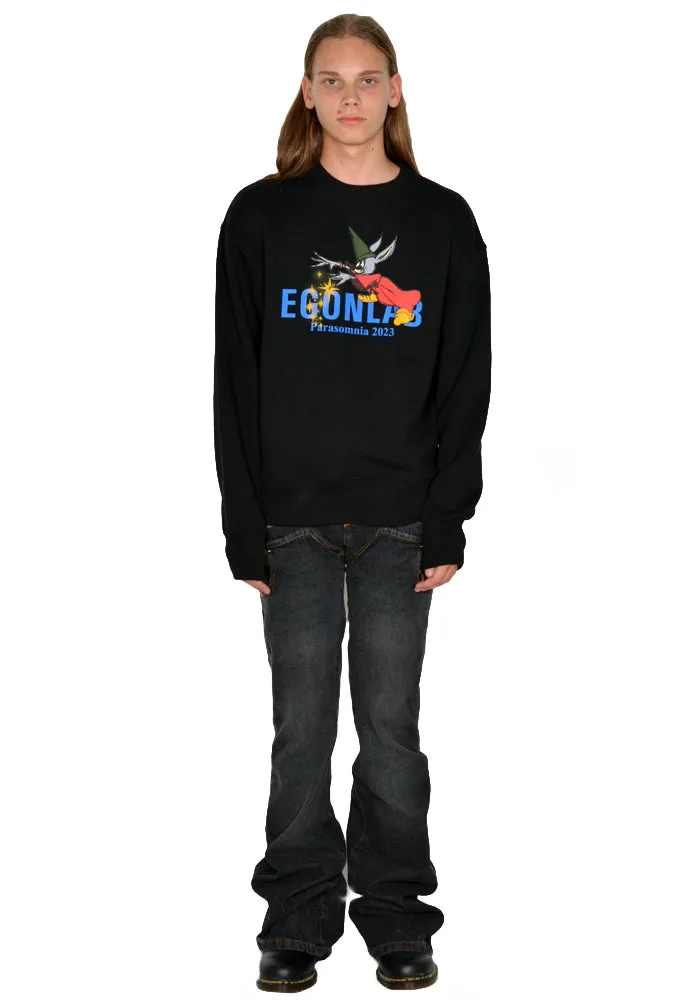 EGONLAB. SW001A FANTASIA SWEATSHIRT BLACK