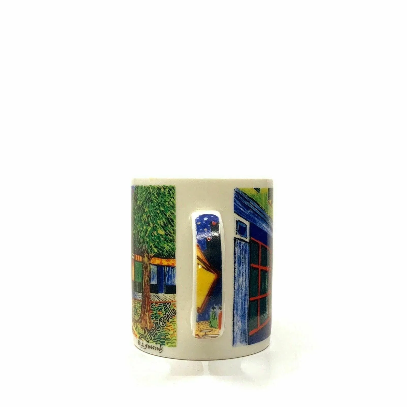 Exquisite Starbucks J. Burrows Terrace At Night Ceramic Coffee Cup 14oz