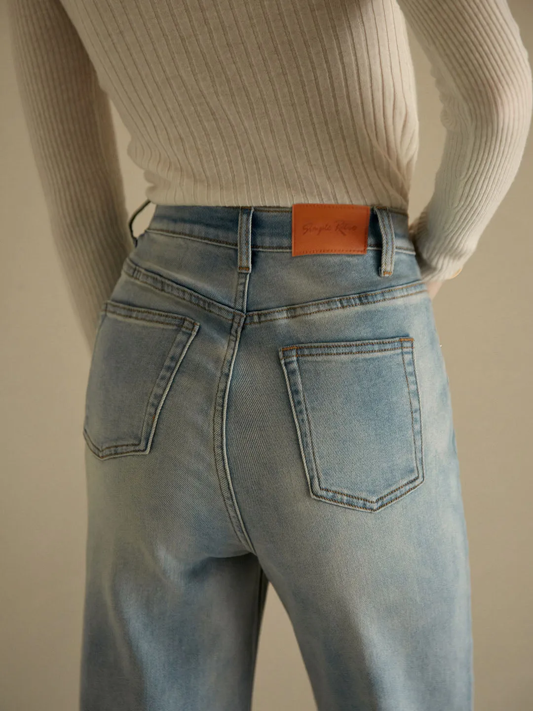 【Final Sale】Evelyn Cotton Jeans