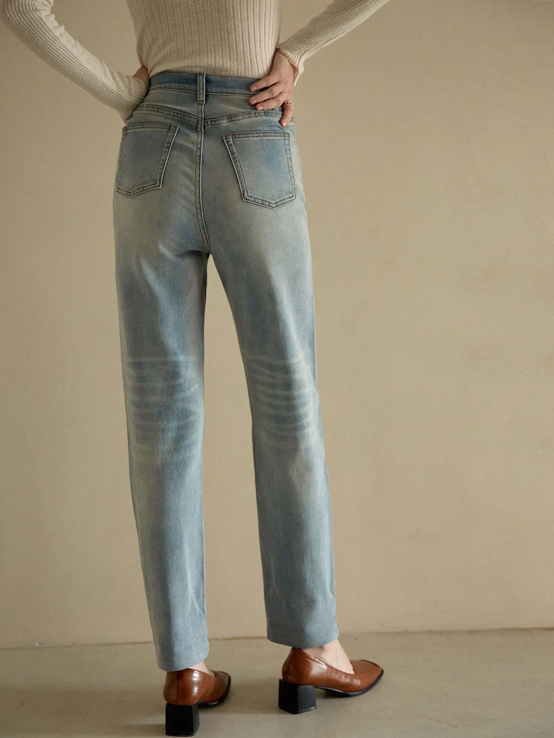 【Final Sale】Evelyn Cotton Jeans