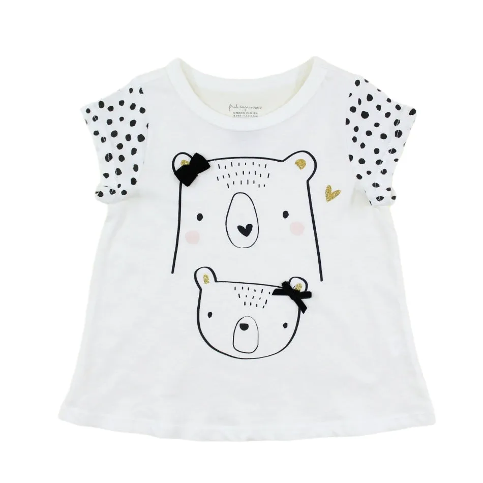 First Impressions Graphic Print T-Shirt - Bear