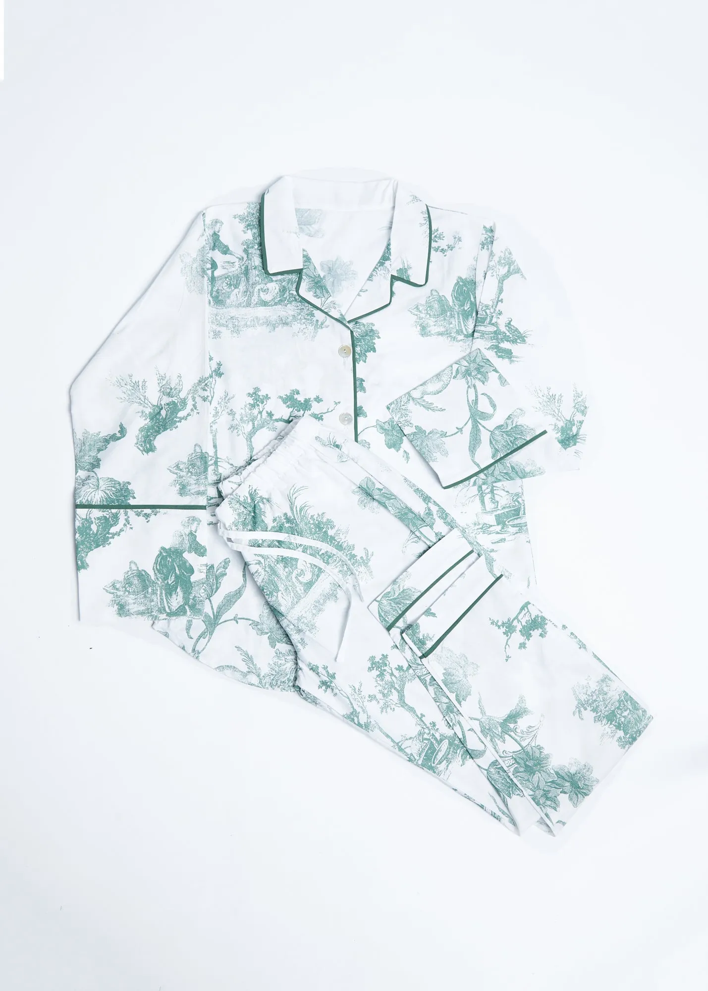 Foxford Green Toile Pyjamas