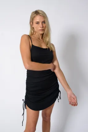 Gigi Dress Ribbed - Black