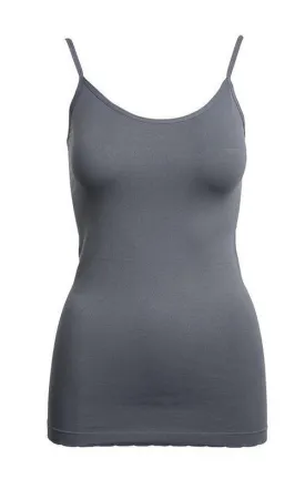 Gray Basic Nylon Tank