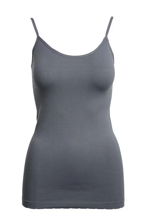 Gray Basic Nylon Tank
