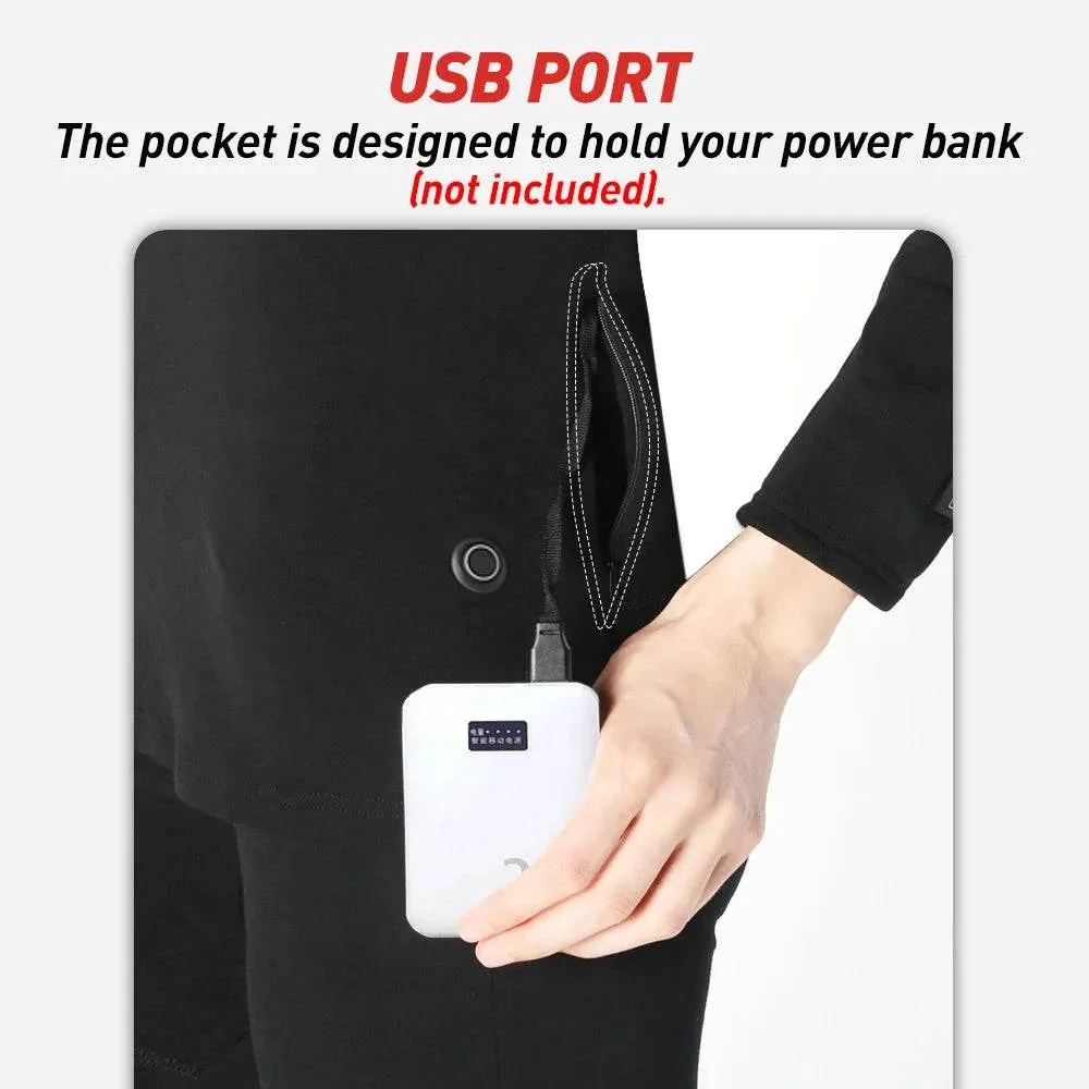 Heated Underwear for Men Women Winter Warm 20 Areas Electric USB Heated Heating Shirt Pants App Control 5 Temperature Settings