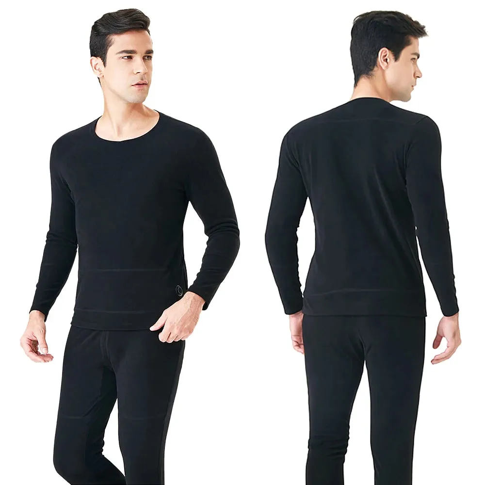 Heated Underwear for Men Women Winter Warm 20 Areas Electric USB Heated Heating Shirt Pants App Control 5 Temperature Settings