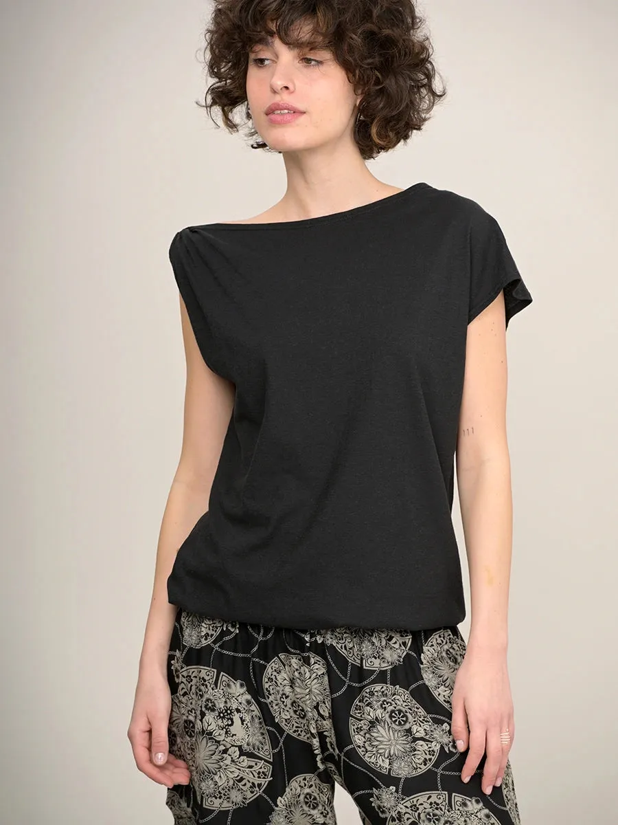 Hemp Organic Cotton Boat Neck T-shirt