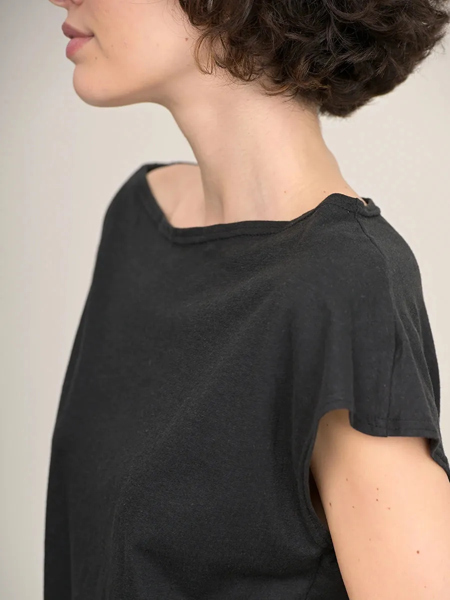 Hemp Organic Cotton Boat Neck T-shirt