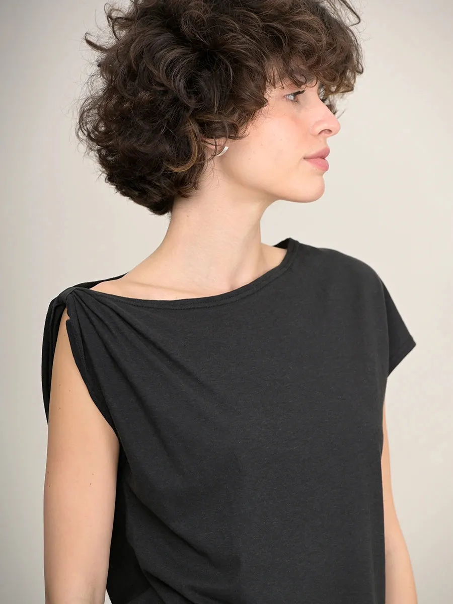 Hemp Organic Cotton Boat Neck T-shirt