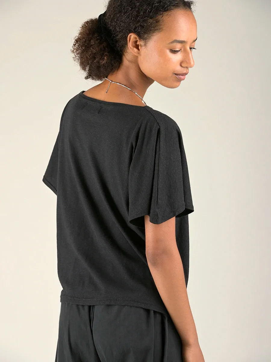 Hemp Organic Cotton Handkerchief Sleeve T-Shirt