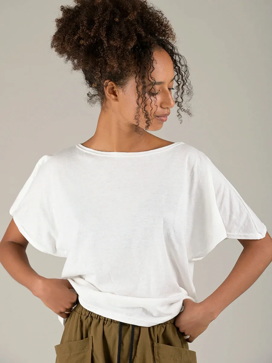 Hemp Organic Cotton Handkerchief Sleeve T-Shirt