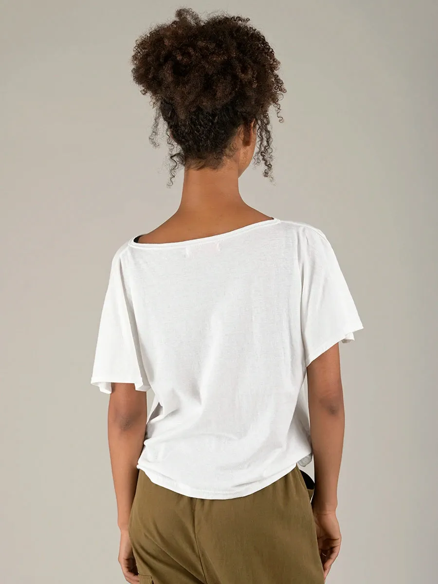 Hemp Organic Cotton Handkerchief Sleeve T-Shirt