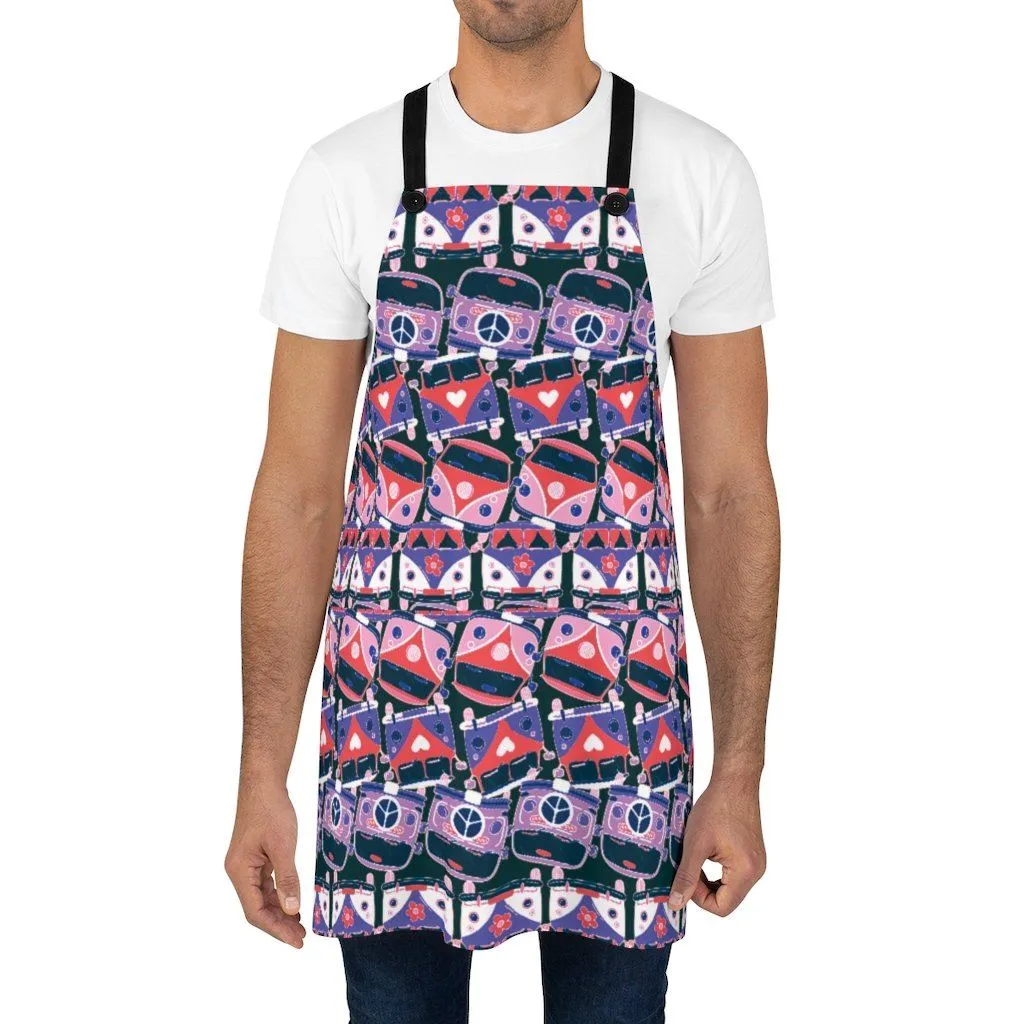 Hippie Van Pattern - Apron