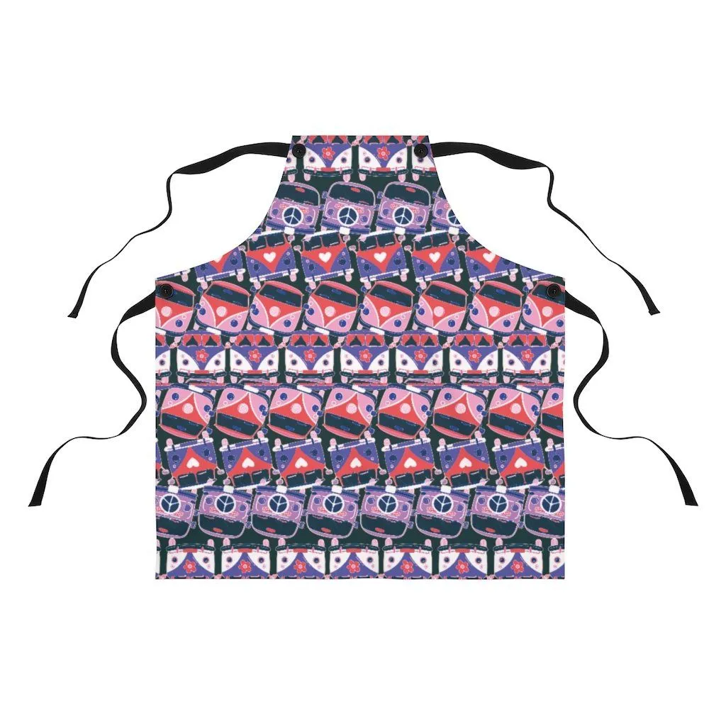 Hippie Van Pattern - Apron