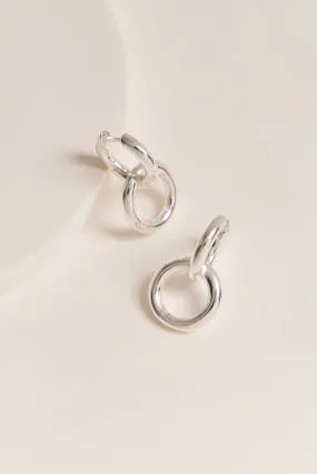 Jena Hoop Earrings Silver