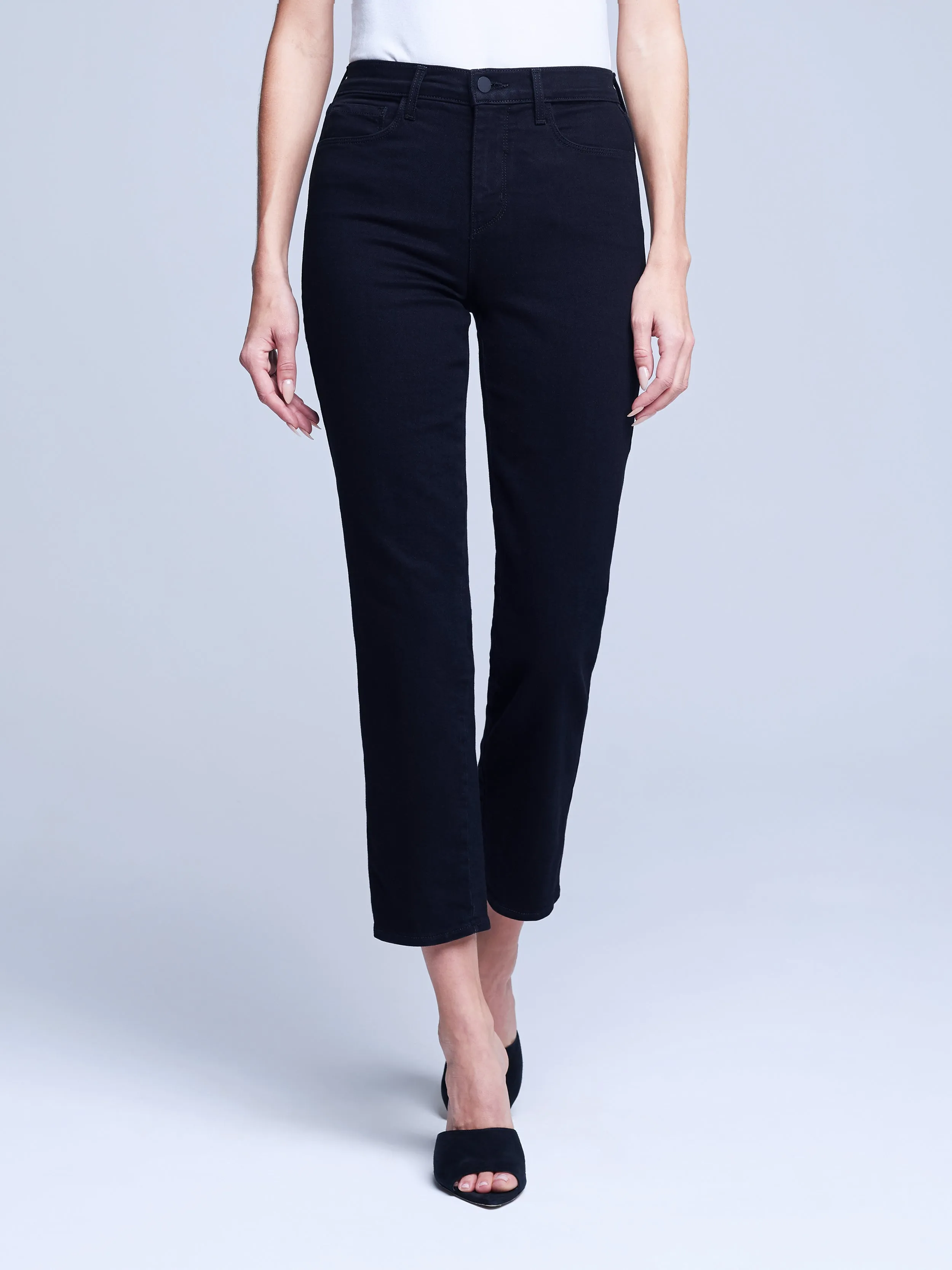 L'Agence Alexia Cigarette Cropped Jeans