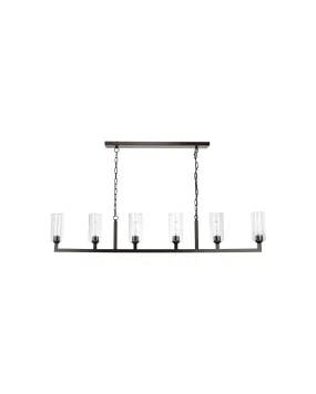 Linear 6 Light Chandelier Oil Rubbed Bronze