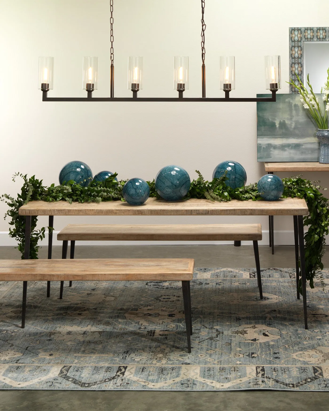 Linear 6 Light Chandelier Oil Rubbed Bronze