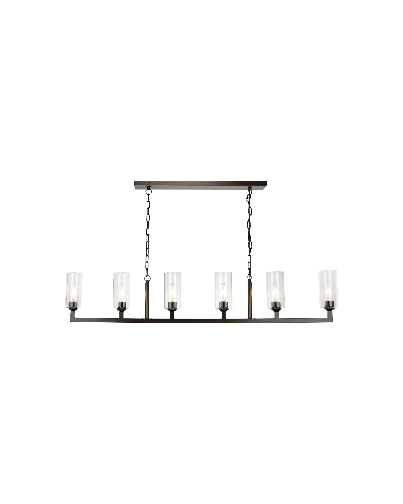 Linear 6 Light Chandelier Oil Rubbed Bronze