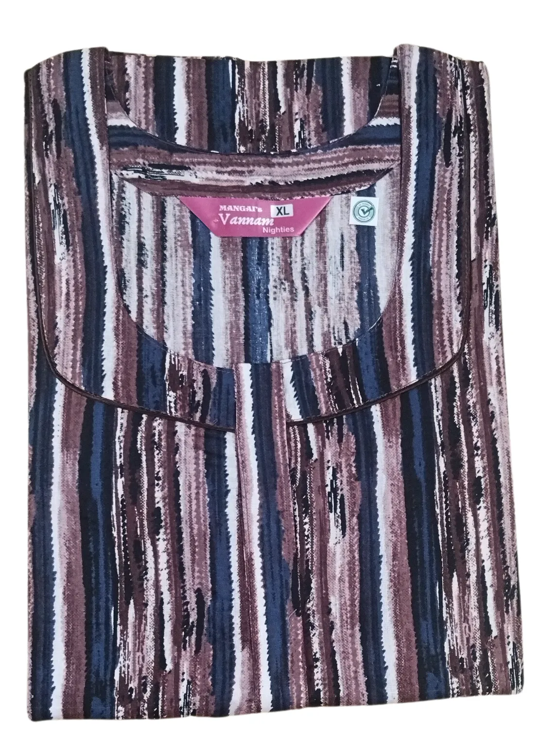 MANGAI New Regular Fit Cotton Printed  Nighties - All Over Printed Stylish Nightwear for Stylish Women | Side Cut Pocket | Beautiful Nighties for Stylish Women's (VNM)