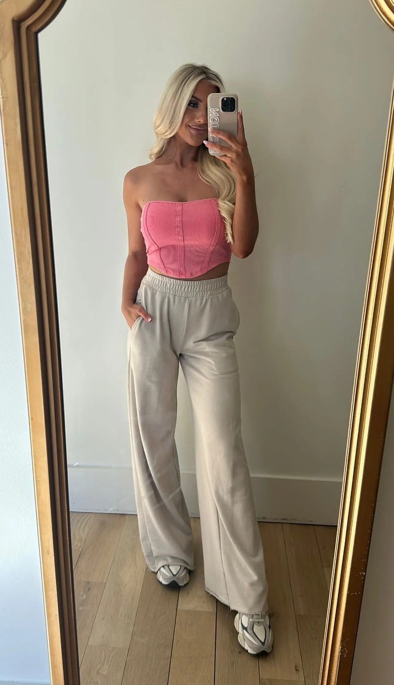 Max Ribbed Top- Pink