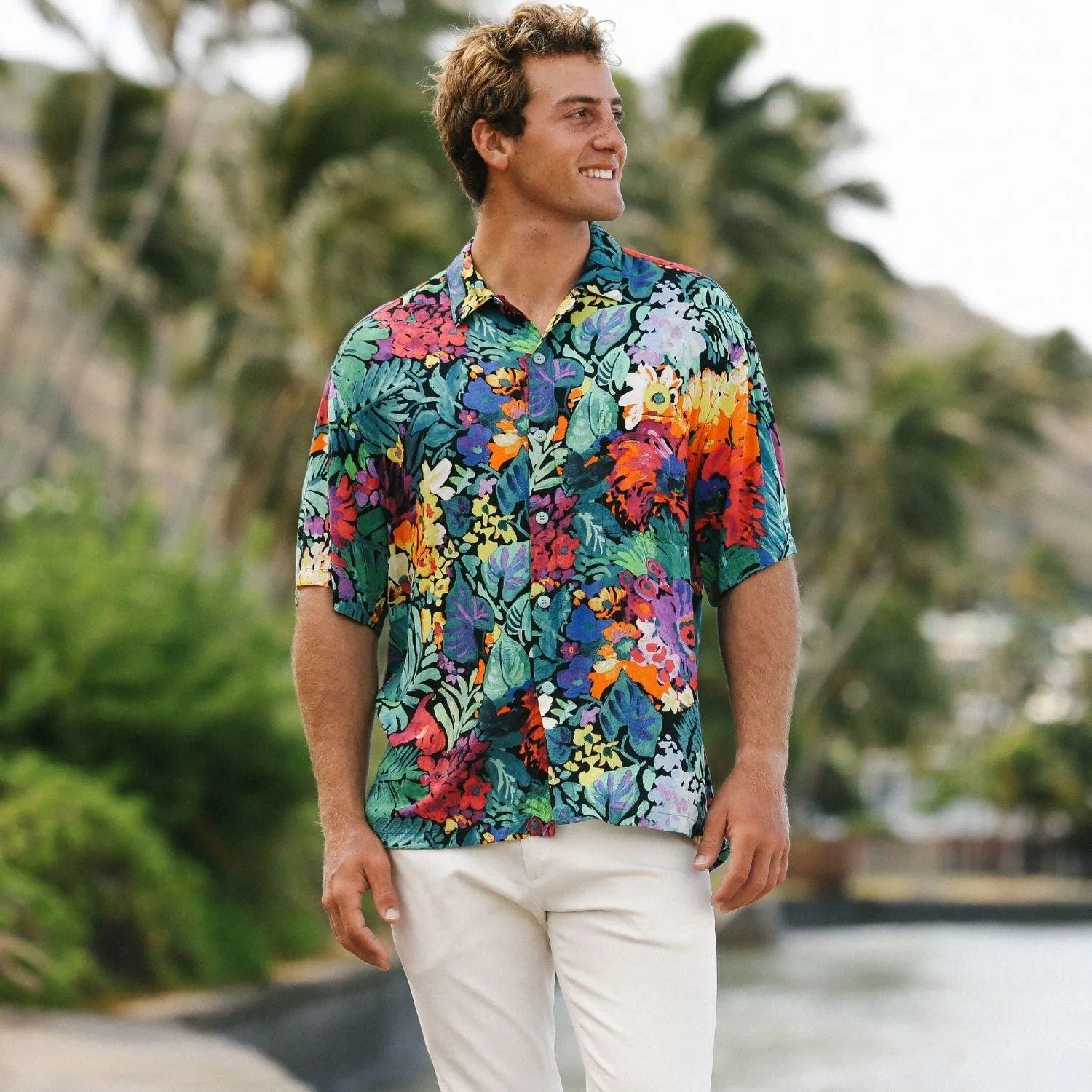 Men's Retro Shirt - Fiore Black