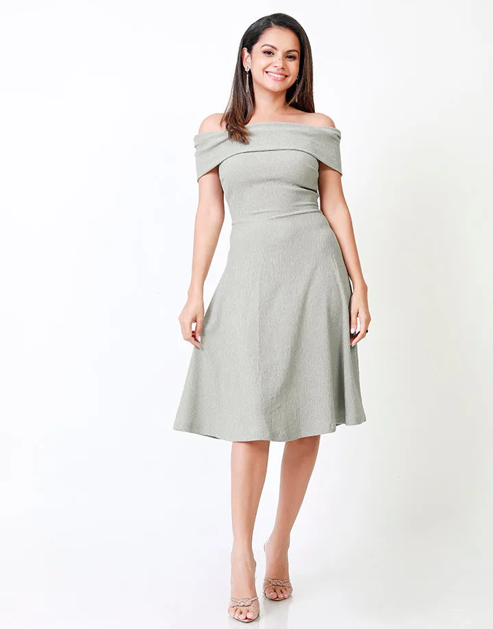 Midi Off the Shoulder Dress