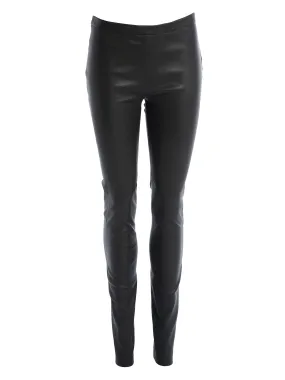 MILJA Lederleggings - Schwarz