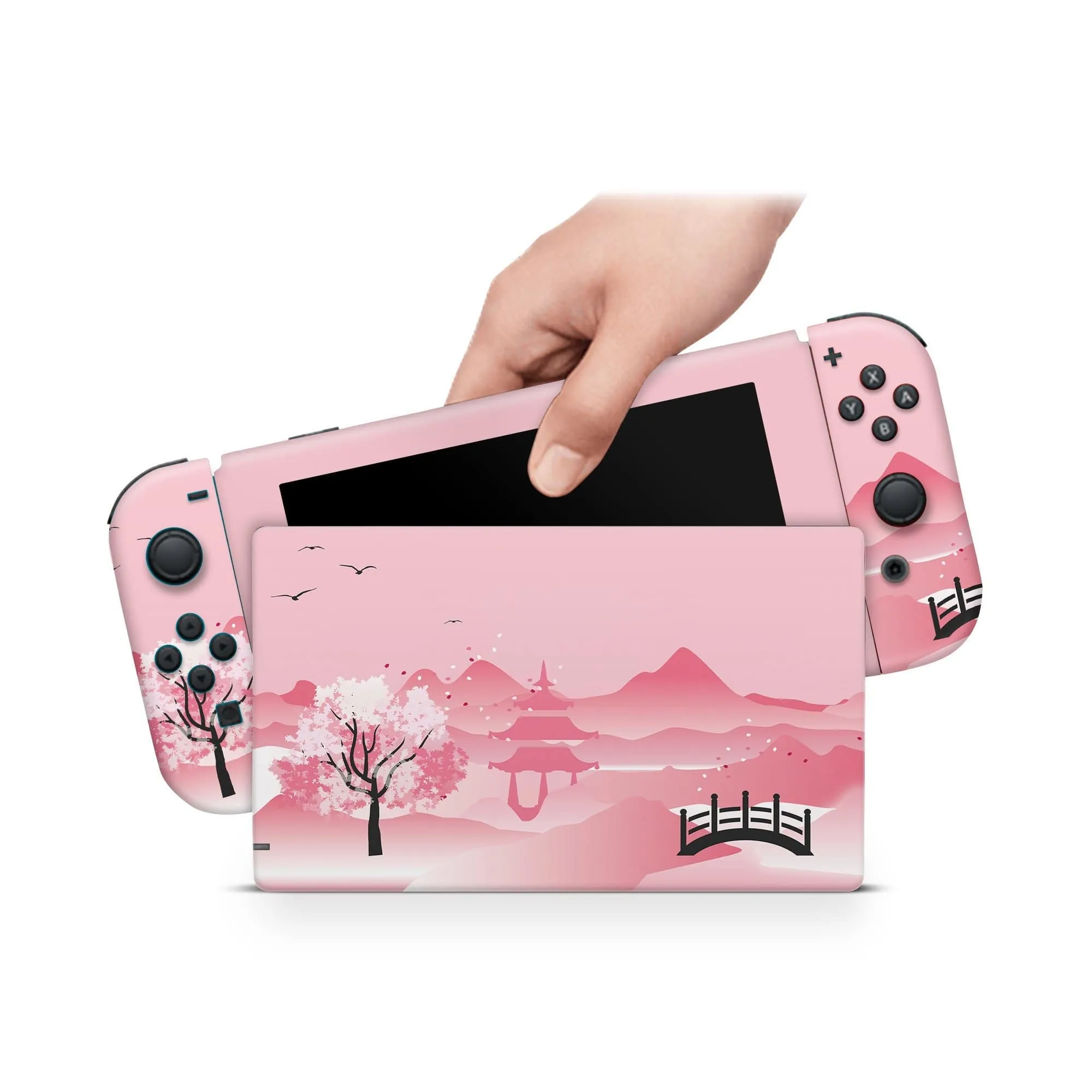 Nintendo Switch Skin Decals - Asian Rose - Wrap Vinyl Sticker