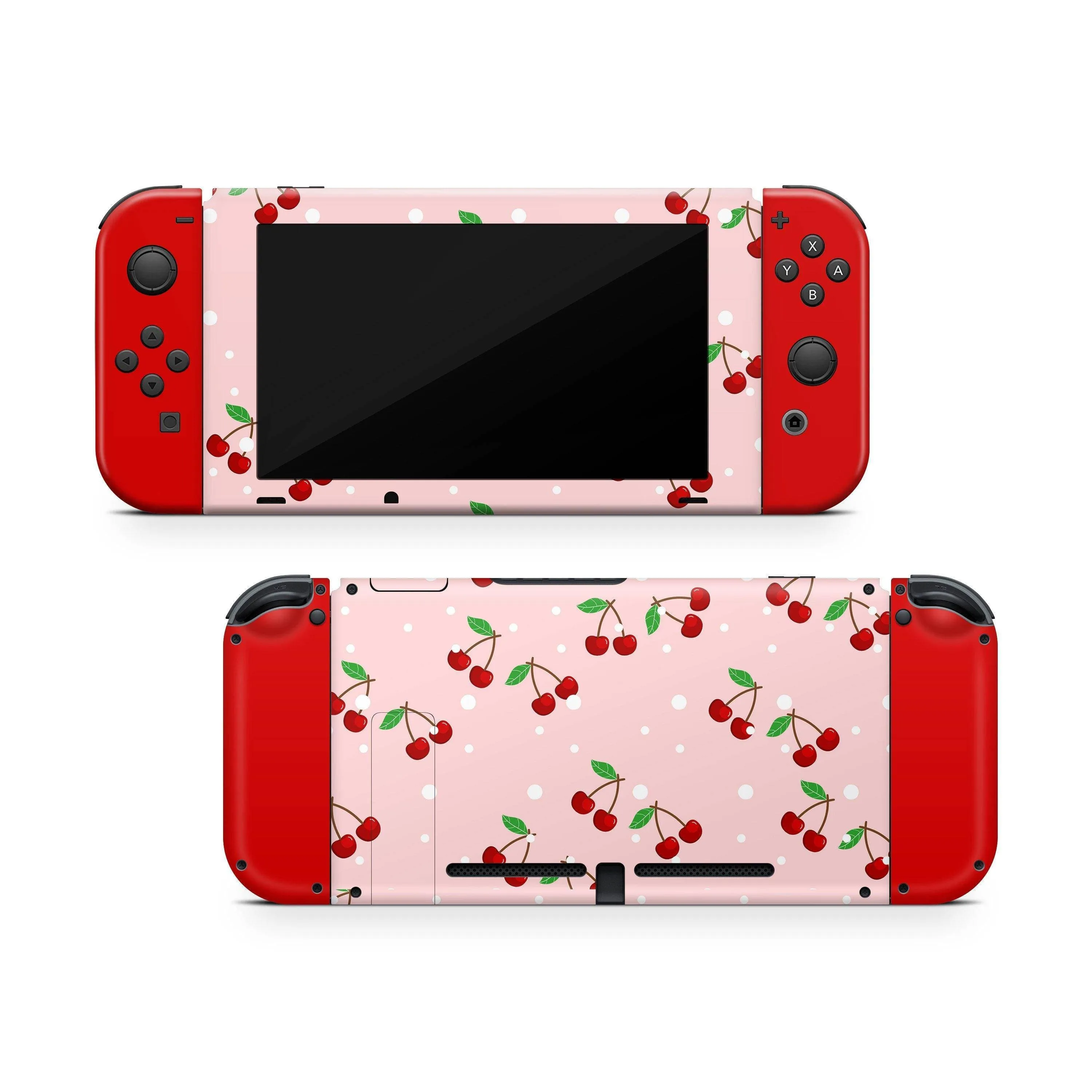 Nintendo Switch Skin Decals - Cherry Ruby - Wrap Vinyl Sticker