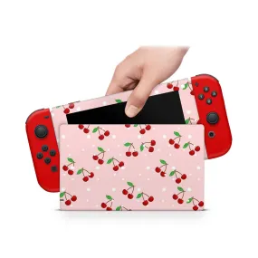 Nintendo Switch Skin Decals - Cherry Ruby - Wrap Vinyl Sticker