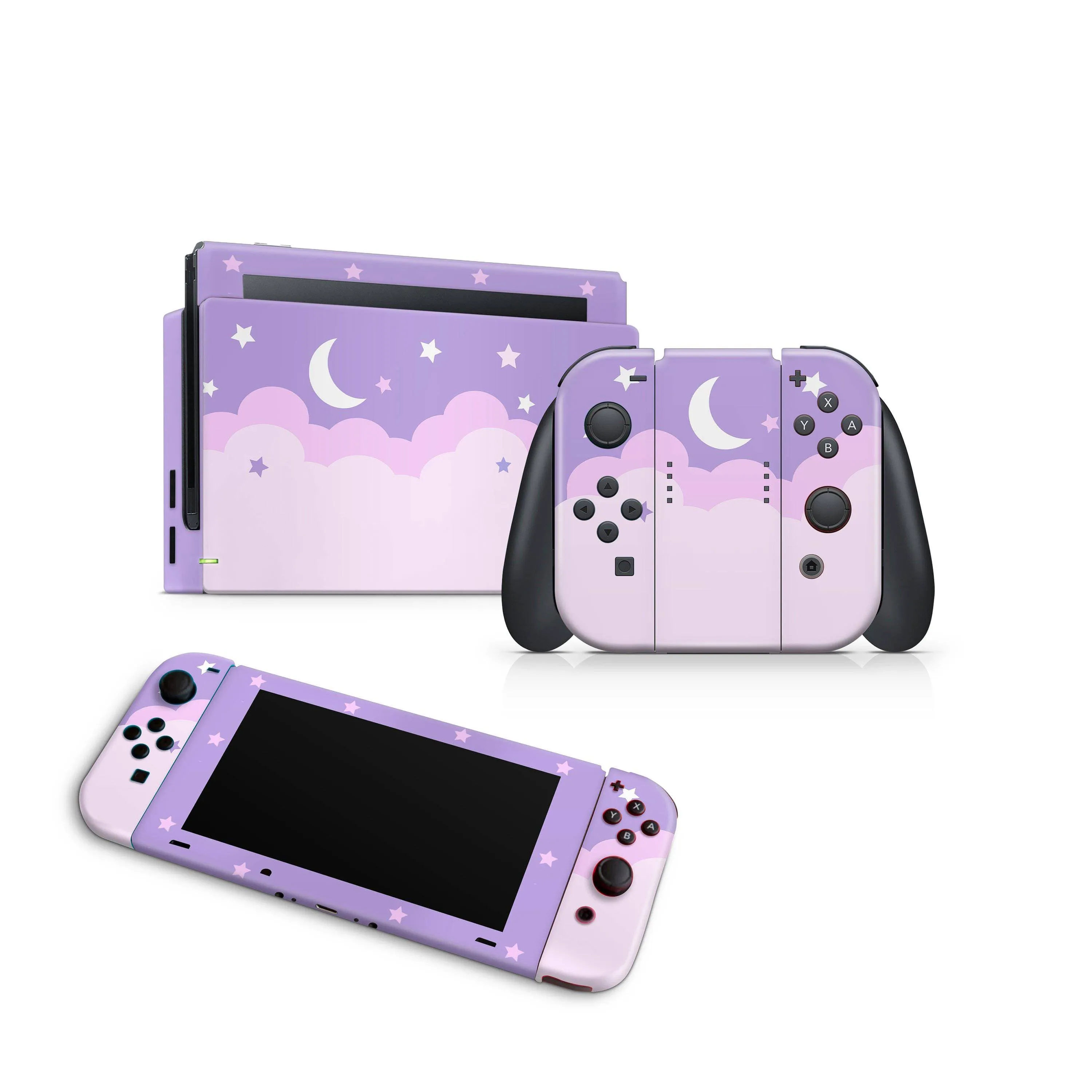 Nintendo Switch Skin Decals - Cloud Pastels - Wrap Vinyl Sticker