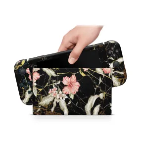 Nintendo Switch Skin Decals - Gold Bouquet - Wrap Vinyl Sticker