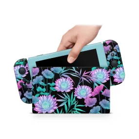 Nintendo Switch Skin Decals - Neon Flourish - Wrap Vinyl Sticker