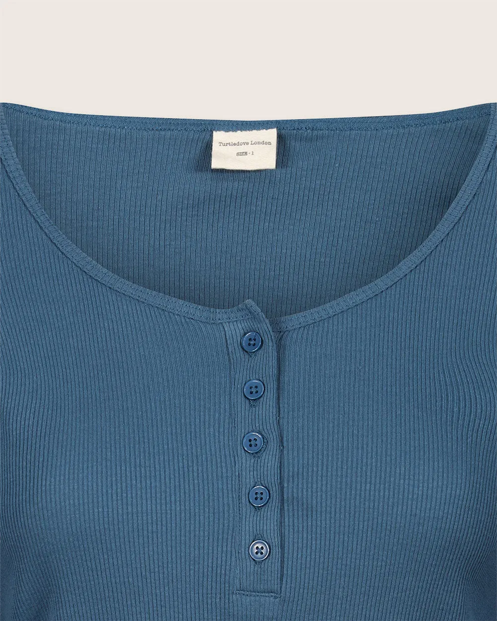 Nora Plain Rib Henley Top