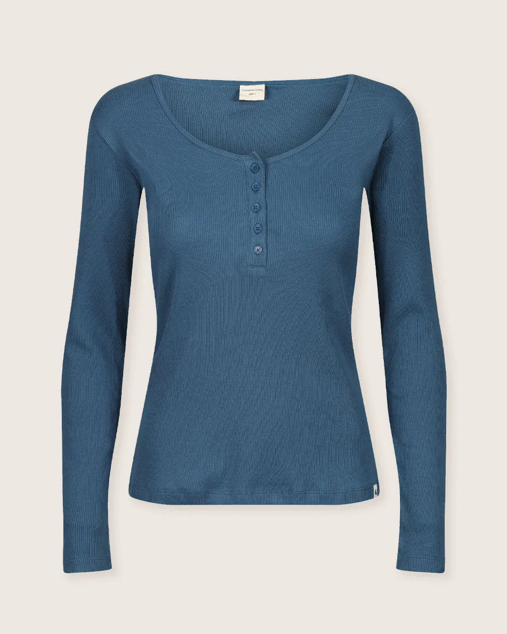 Nora Plain Rib Henley Top