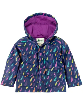 OAKIWEAR CHILDREN’S RAIN JACKET W SOFT LINING & EASY ON SNAPS, RAINDROPS