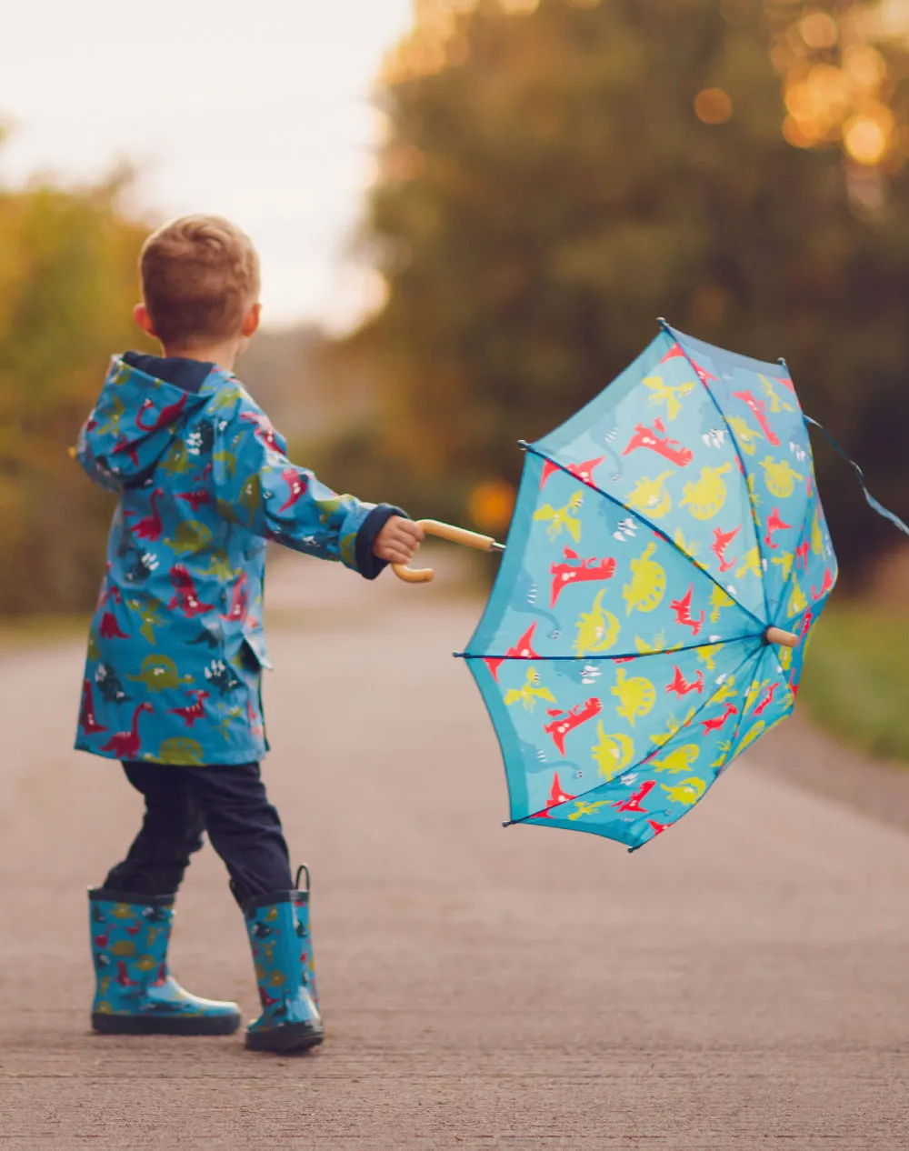 OAKIWEAR KID’S DINOSAURS RAIN COAT