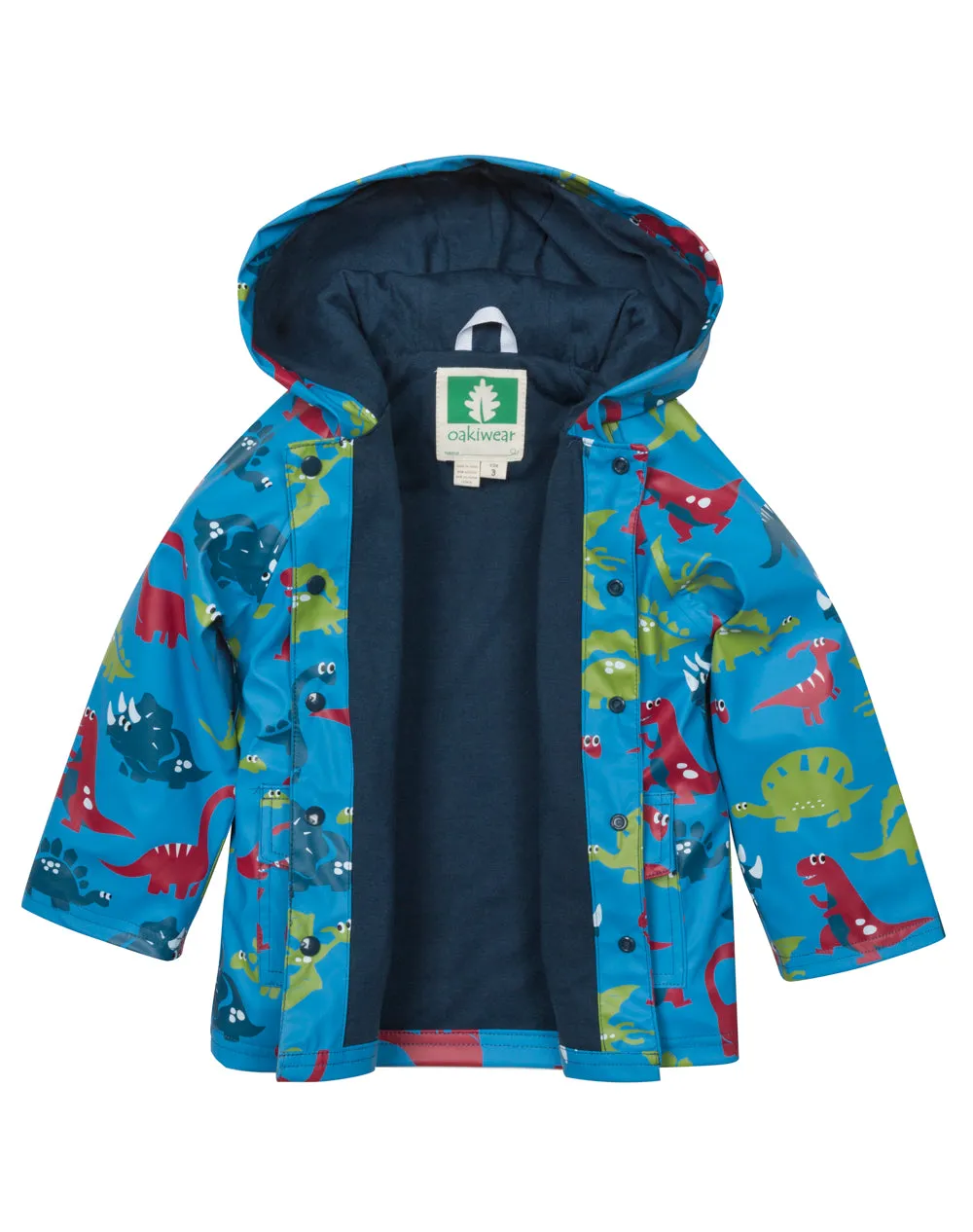 OAKIWEAR KID’S DINOSAURS RAIN COAT